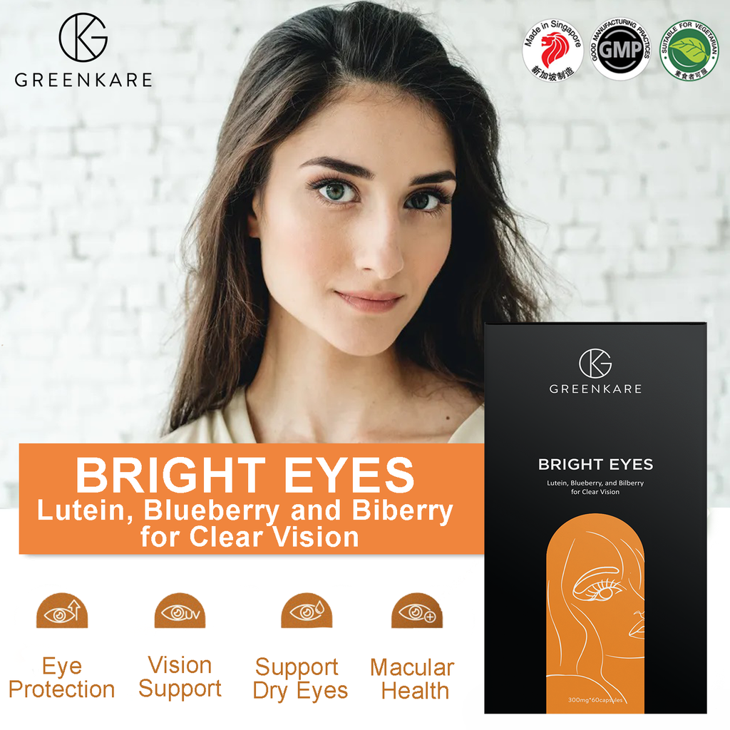 Bright Eyes Eye Support with Lutein, Blueberry & Bilberry EXTRACT Dry Eyes, Healthy Vision